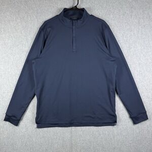 Birddogs Shirt Men's Size Large Blue 1/4 Quarter Zip Performance Pullover Golf